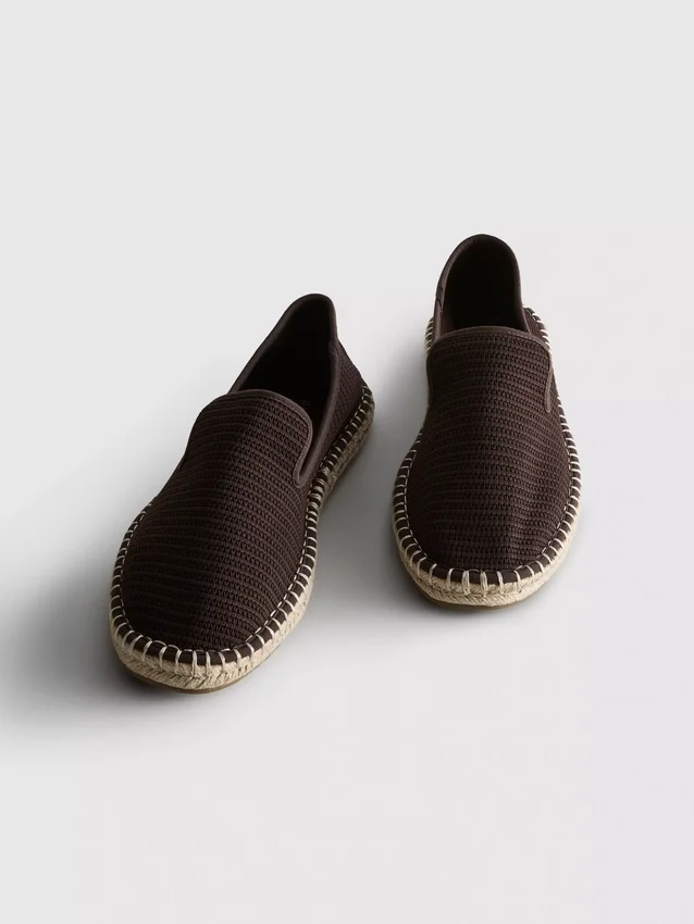 Alacsony szárú, kötött espadrill