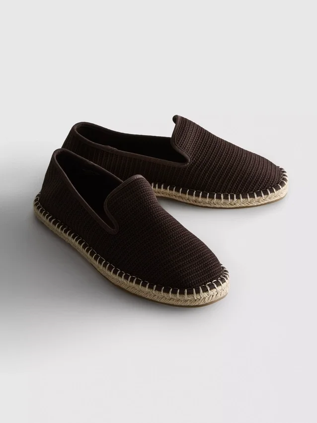 Alacsony szárú, kötött espadrill