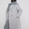 Alapvető, övvel ellátott trenchcoat