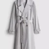 Alapvető, övvel ellátott trenchcoat