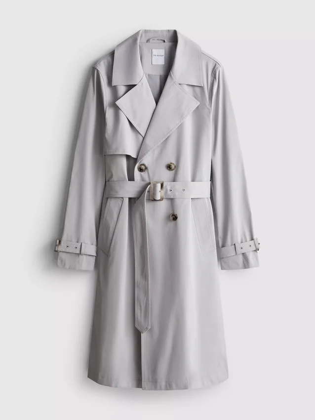 Alapvető, övvel ellátott trenchcoat