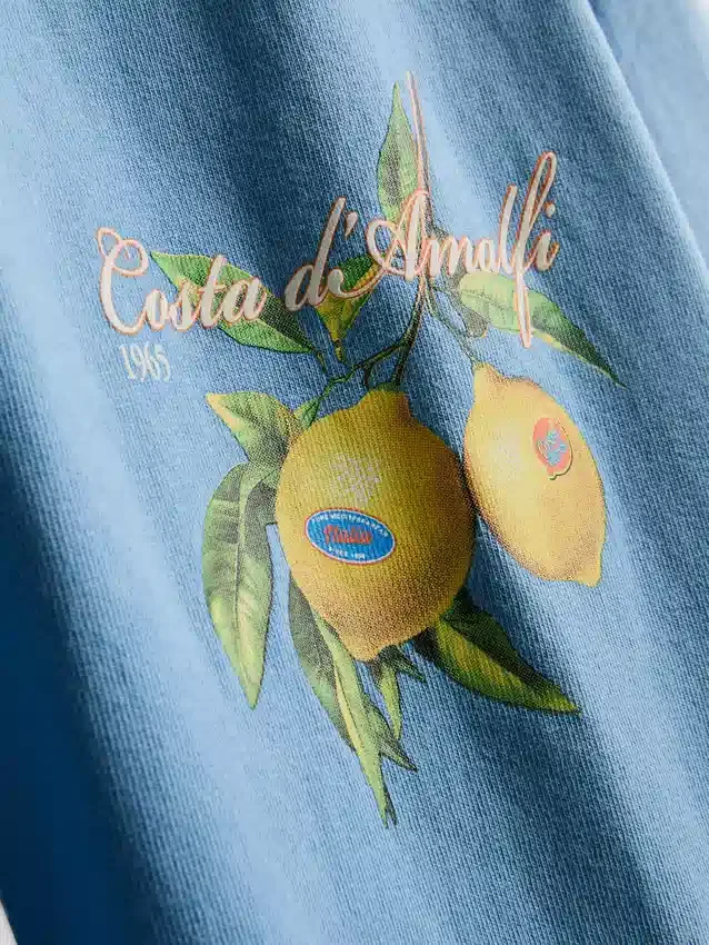 Amalfi citromos grafikás póló