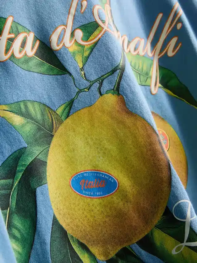 Amalfi citromos grafikás póló
