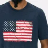 Amerikai zászló mintás rövid ujjú póló