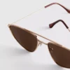 Aviator stílusú fémkeretes napszemüveg