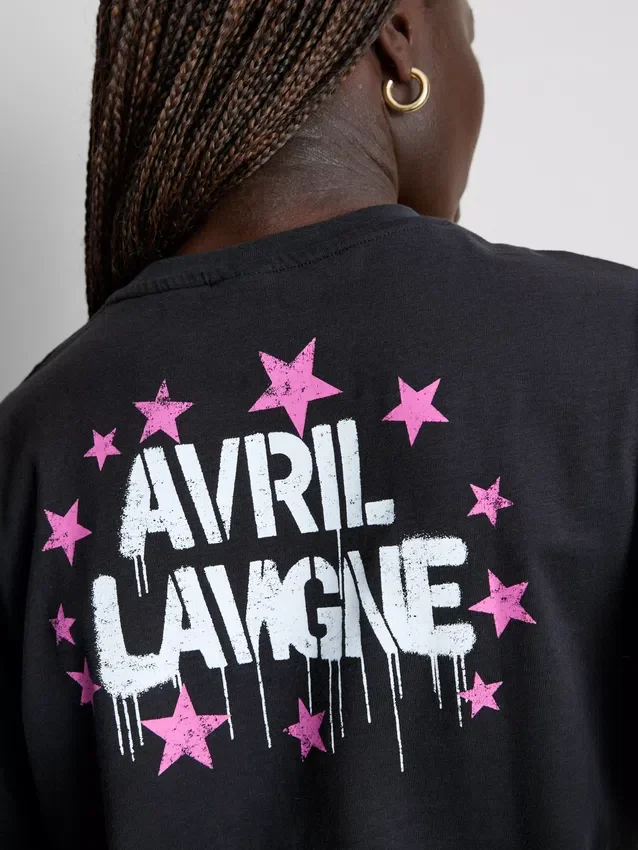 Avril Lavigne grafikus pamut póló