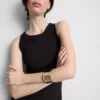Bordázott, beépített melltartós midi ruha