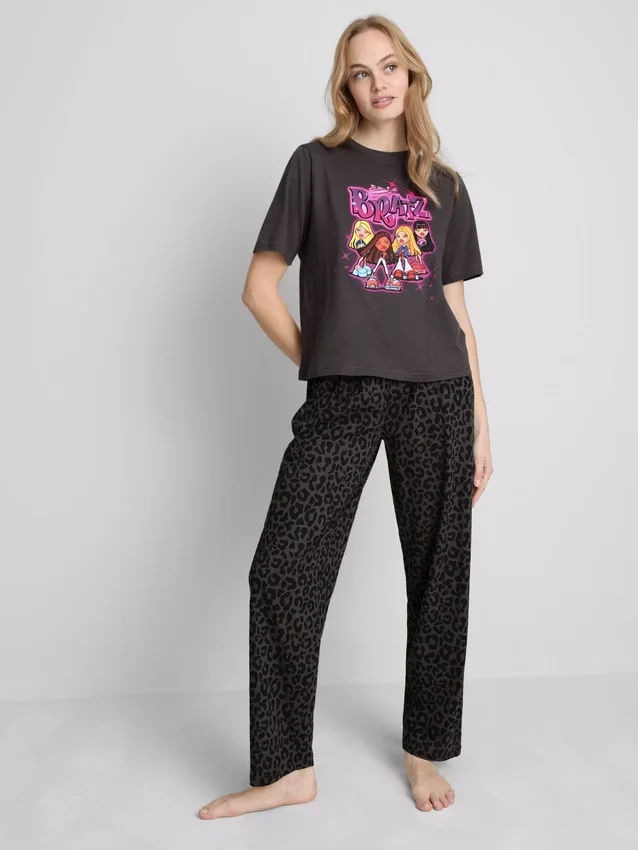 Bratz pamut leopárd mintás pizsama