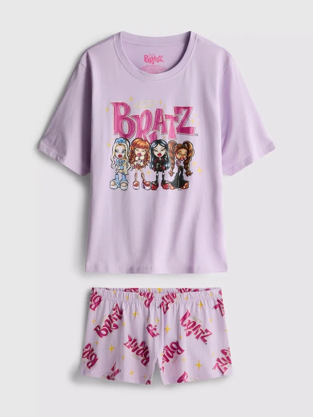 Bratz pamut mintás rövid pizsama