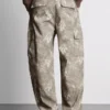 Camo cargo nadrág