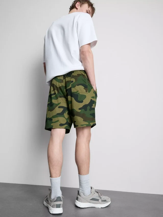 Camo hálós rövidnadrág