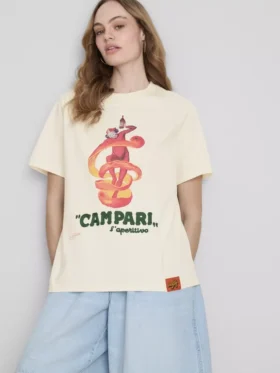 Campari pamut, kerek nyakú póló