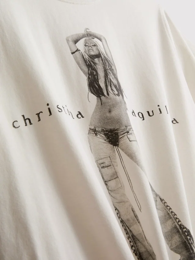 Christina Aguilera pamut zenei póló