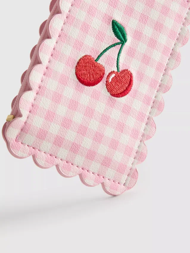 Cseresznyés kártyatartó