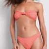 Csíkos brazil bikini alsó