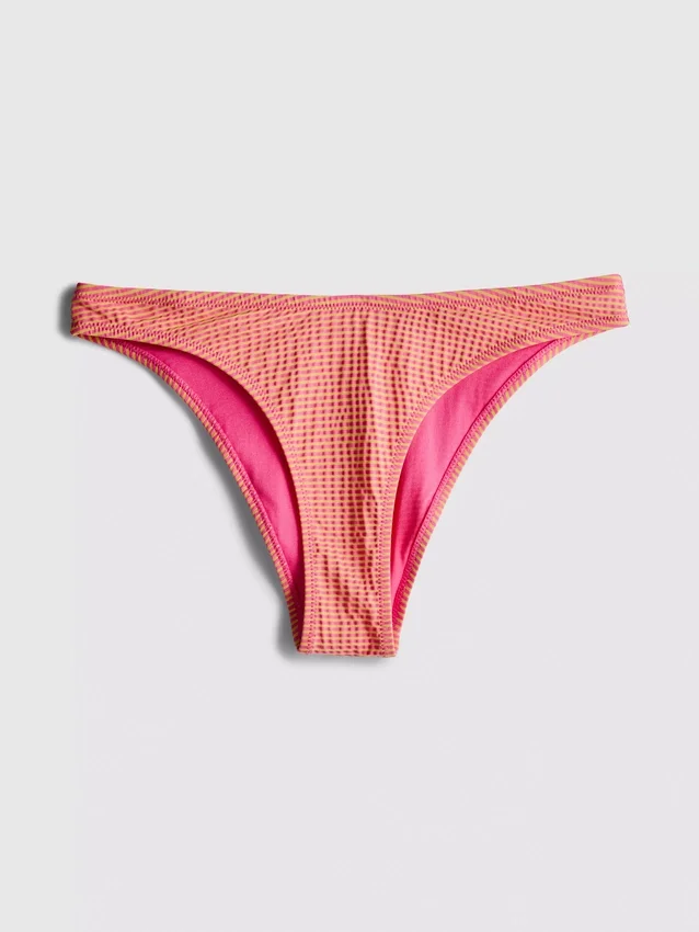 Csíkos brazil bikini alsó