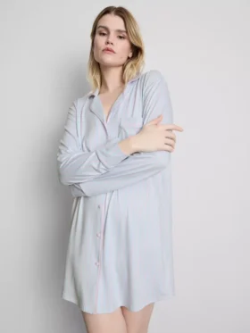 Csíkos, oversize boyfriend hálóing