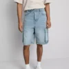 Denim cargo rövidnadrág