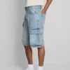 Denim cargo rövidnadrág