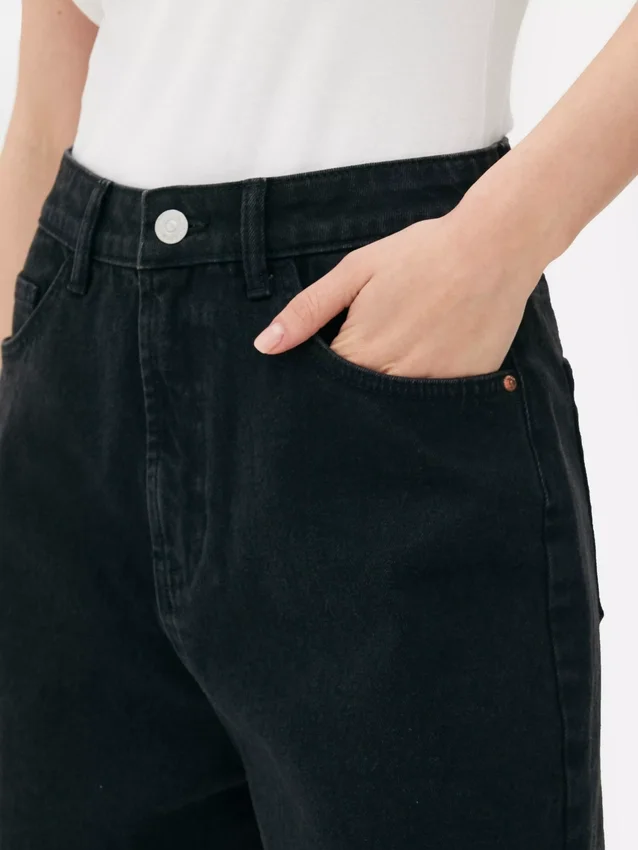 Denim „mom” rövidnadrág