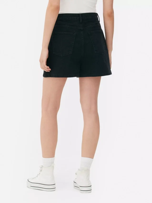 Denim „mom” rövidnadrág