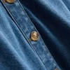 Denim rövid ujjú ing