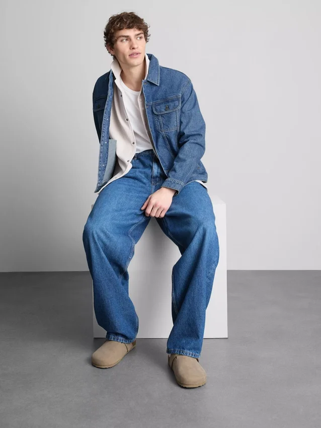 Denim trucker kabát