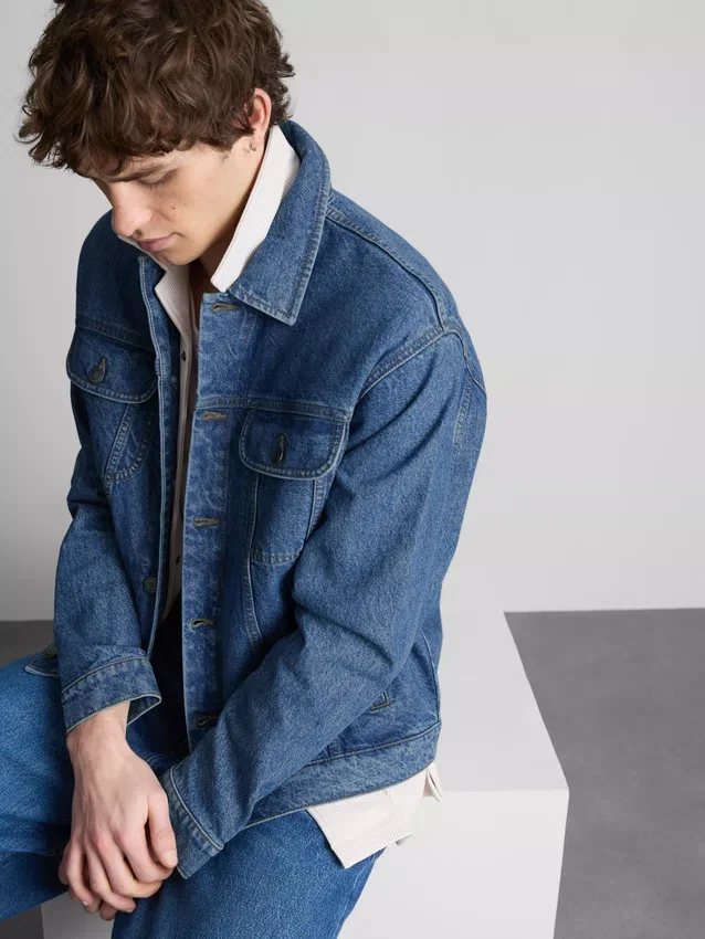 Denim trucker kabát