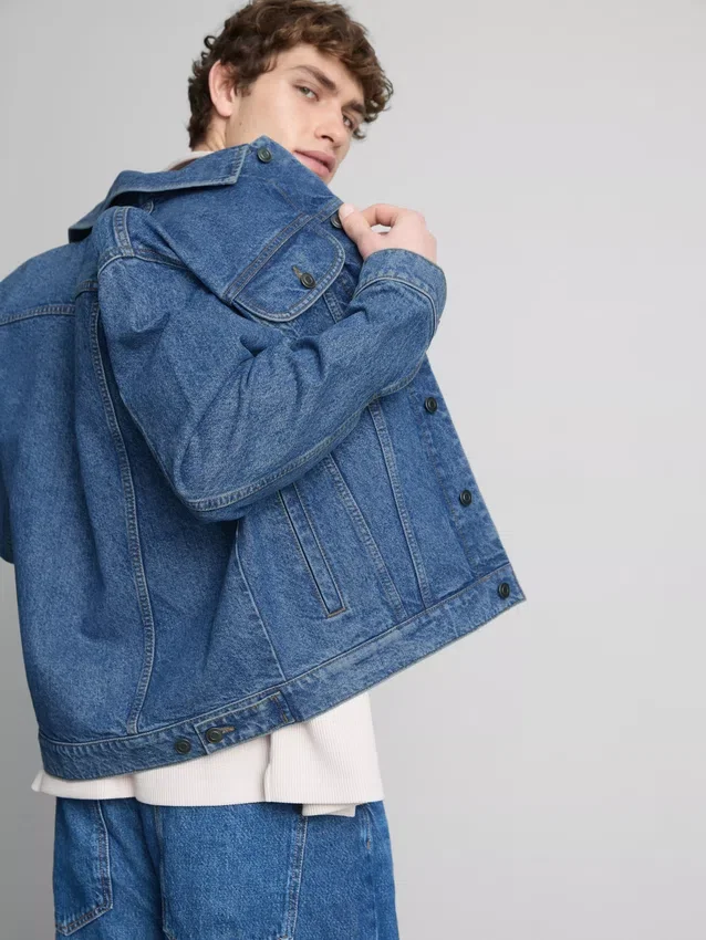Denim trucker kabát