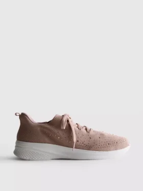 Diamanté díszítésű slip-on cipő