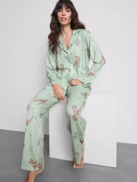 Disney Bambi csíkos boyfriend pizsama