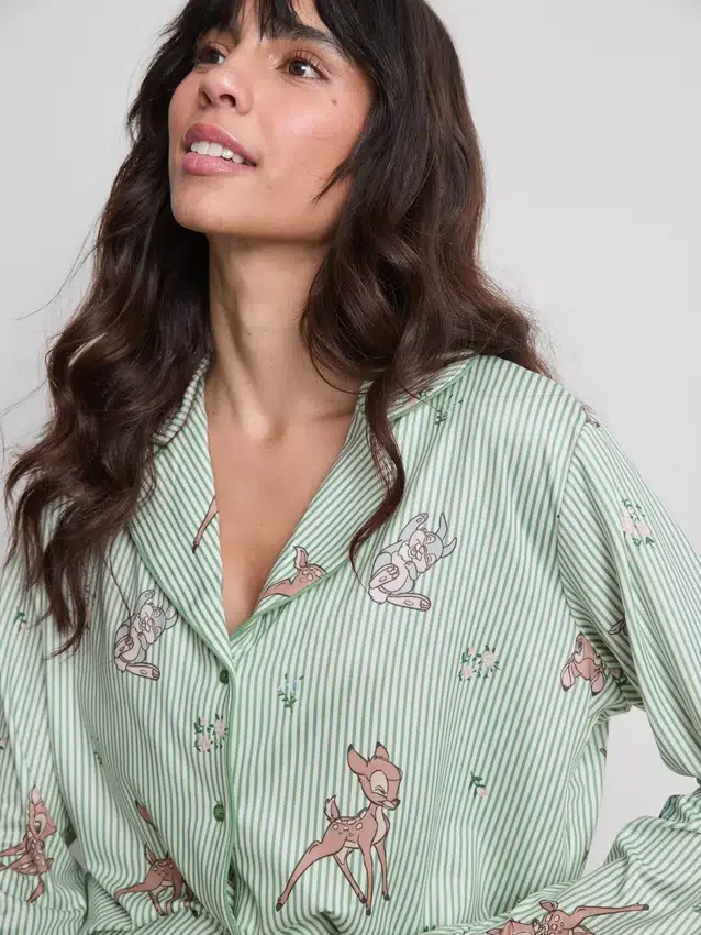 Disney Bambi csíkos boyfriend pizsama