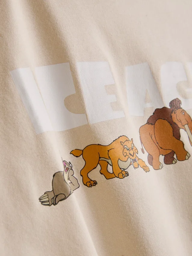 Disney Jégkorszak pamut mintás rövidnadrágos pizsama