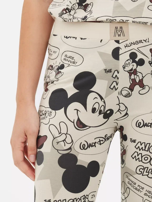 Disney Mickey Mouse retro képregényes pizsamás leggings