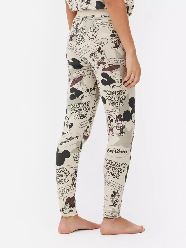 Disney Mickey Mouse retro képregényes pizsamás leggings