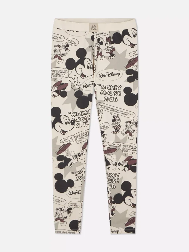 Disney Mickey Mouse retro képregényes pizsamás leggings
