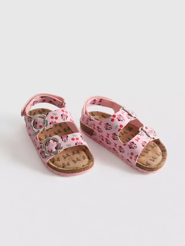 Disney Minnie Mouse hátul nyitott, dupla csatú szandál