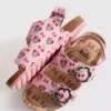 Disney Minnie Mouse hátul nyitott, dupla csatú szandál