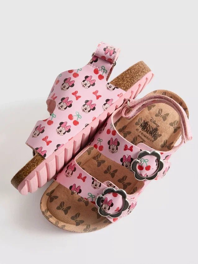 Disney Minnie Mouse hátul nyitott, dupla csatú szandál