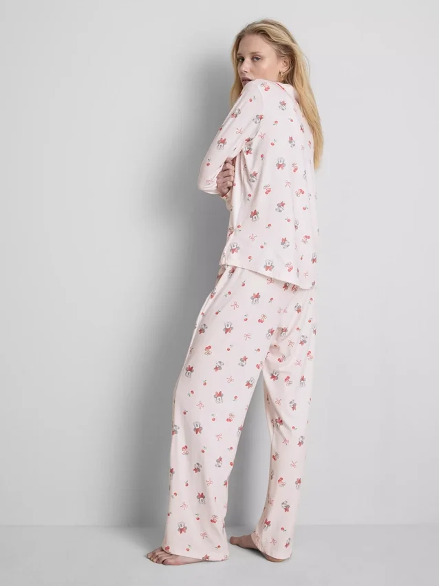 Disney Minnie Mouse-os grafikus boyfriend pizsama