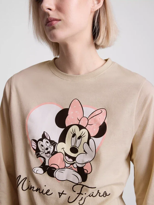 Disney Minnie Mouse pamut, nyomtatott mintás pizsama