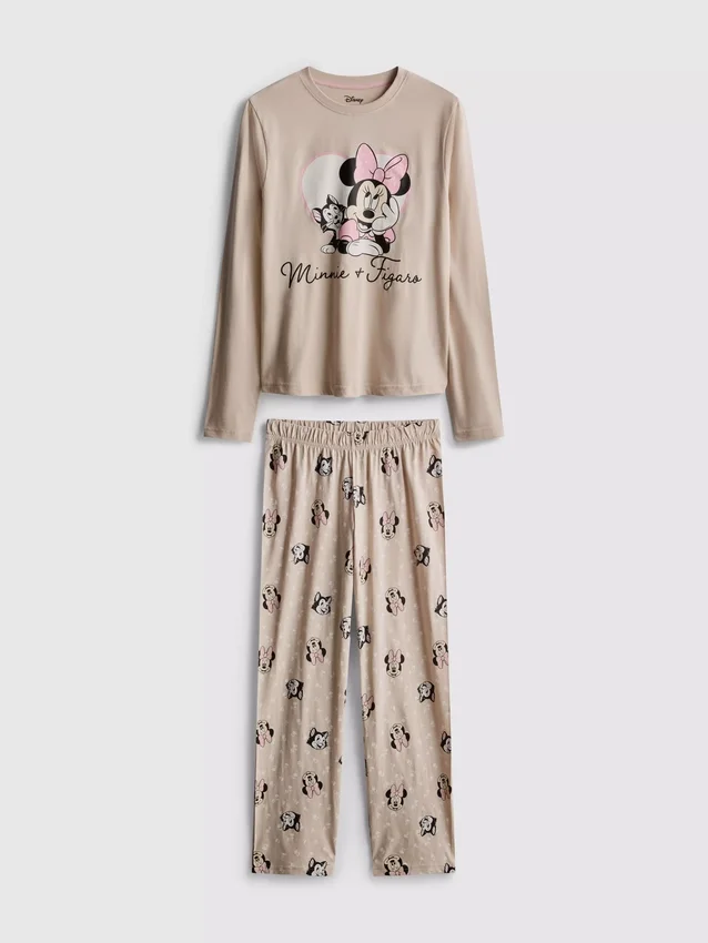Disney Minnie Mouse pamut, nyomtatott mintás pizsama