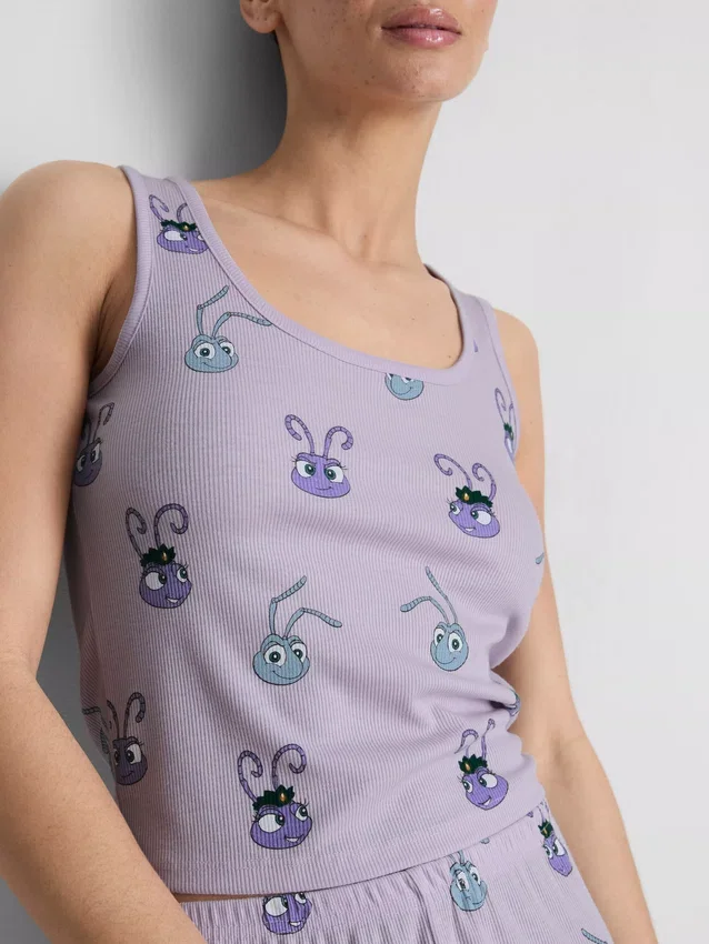 Disney Pixar „A Bug’s Life” bordás ujjatlan pizsama
