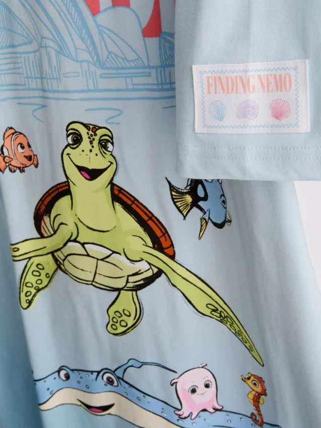 Disney Pixar „Némó nyomában” mintás pamut hálóing