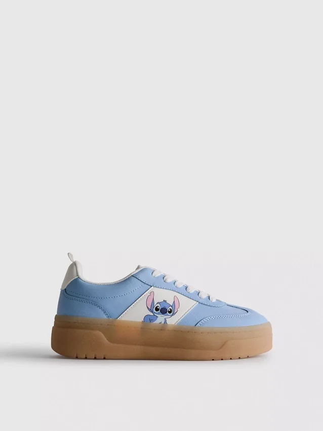 Disney Stitch gumitalpú, vastag talpú cipő