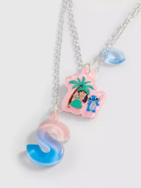 Disney Stitch kezdőbetűs medálos nyaklánc