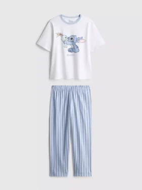Disney Stitch pamut mintás pizsama