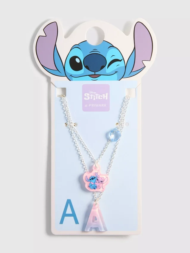 Disney Stitch réteges kezdőbetűs nyaklánc