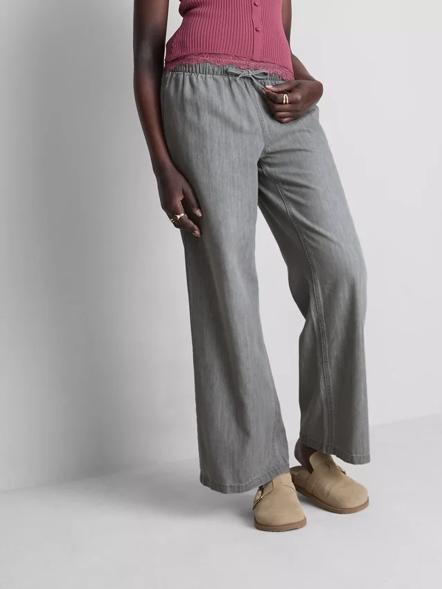 Egyenes szárú denim joggingnadrág