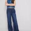 Egyenes szárú denim joggingnadrág